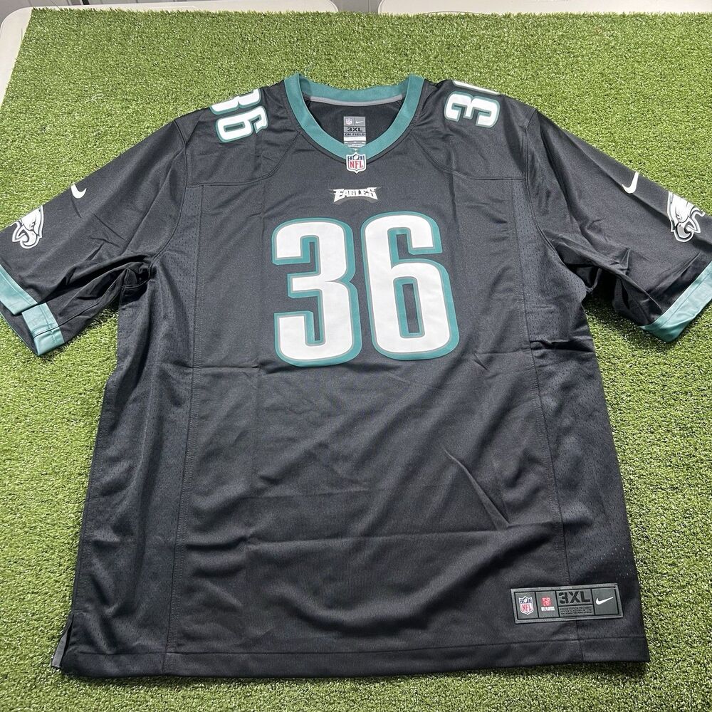 Nike Brian Westbrook #36 Philadelphia Eagles NFL Jersey Men's 3XL Black